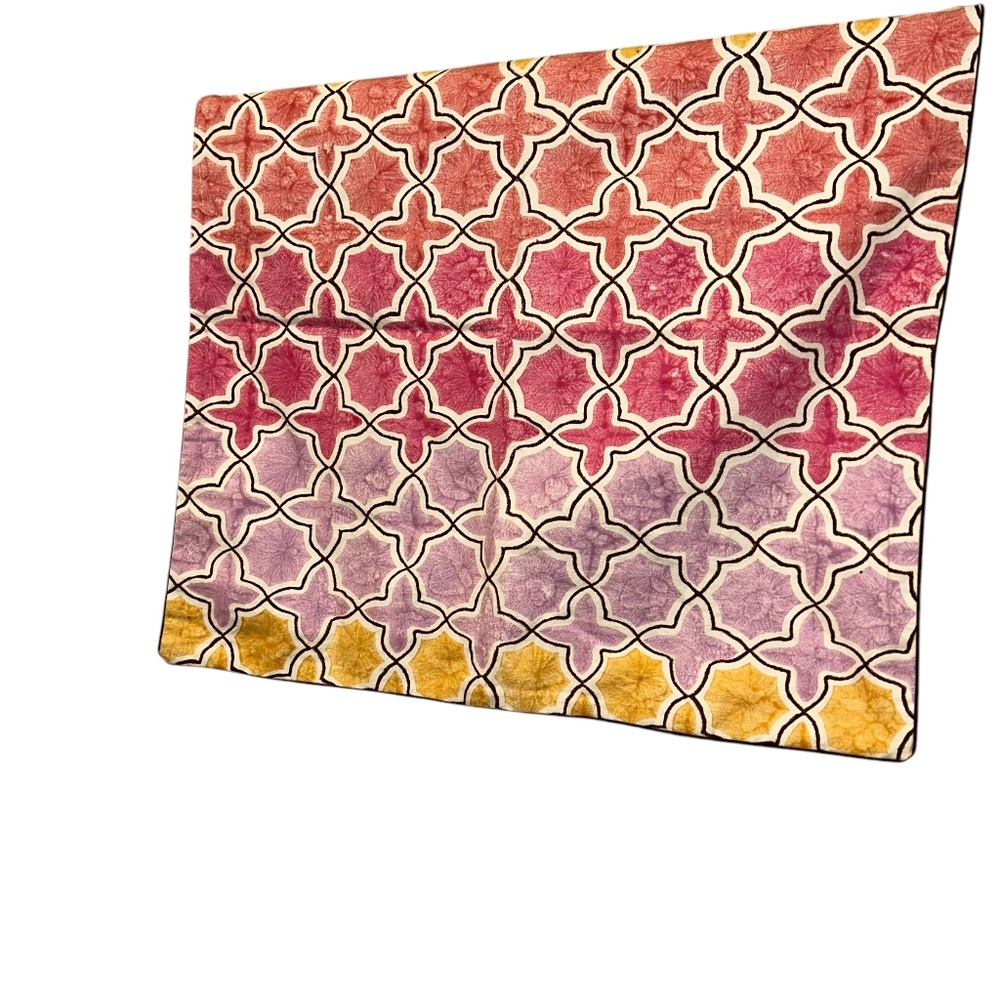 Roberta Roller Rabbit NEW NWT yellow lavender Ombre Moroccan Tile Euro S…